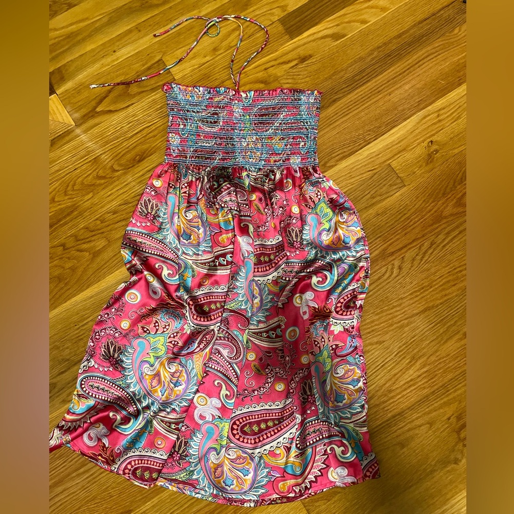Vibrant Paisley Print Dress